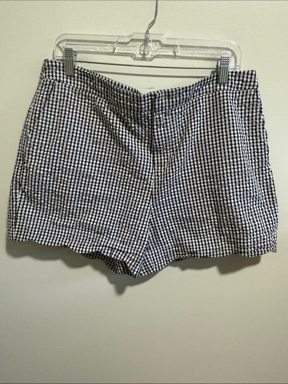 Cynthia Rowley Gingham Scallop Trim Shorts w/ Pockets Size 12
